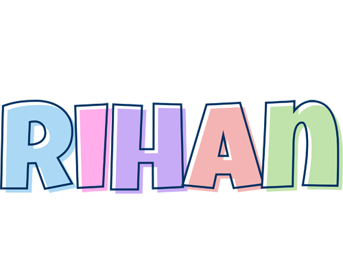 Rihan pastel logo
