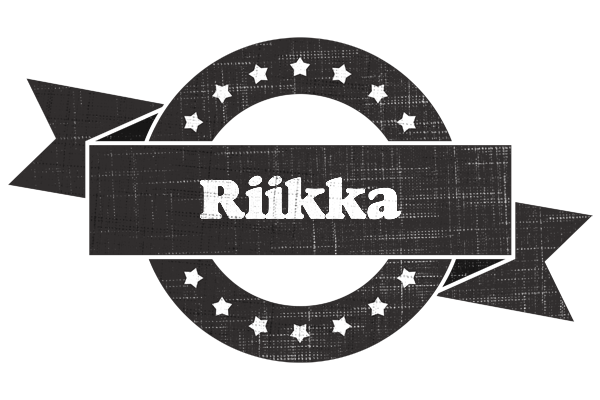 Riikka grunge logo