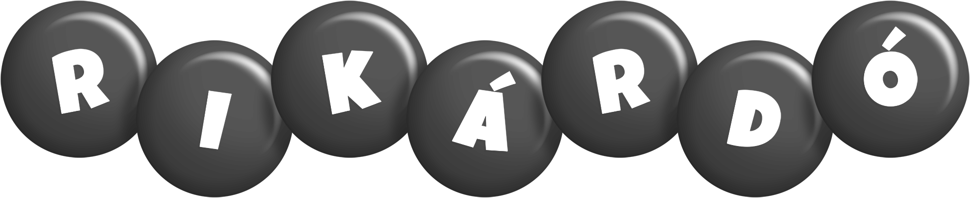 Rikárdó candy-black logo