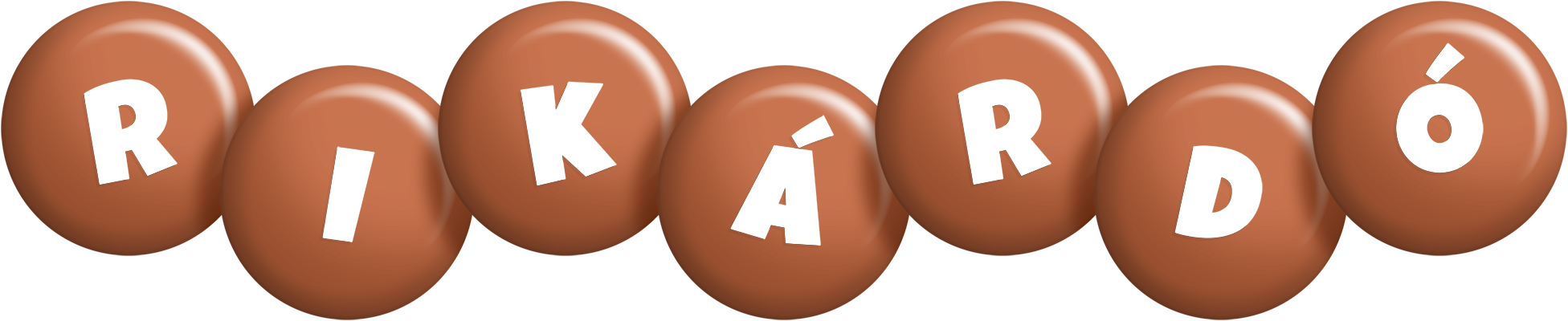 Rikárdó candy-brown logo