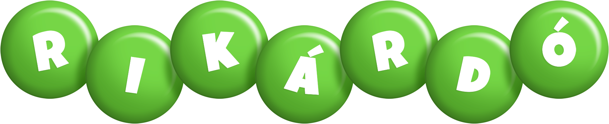 Rikárdó candy-green logo