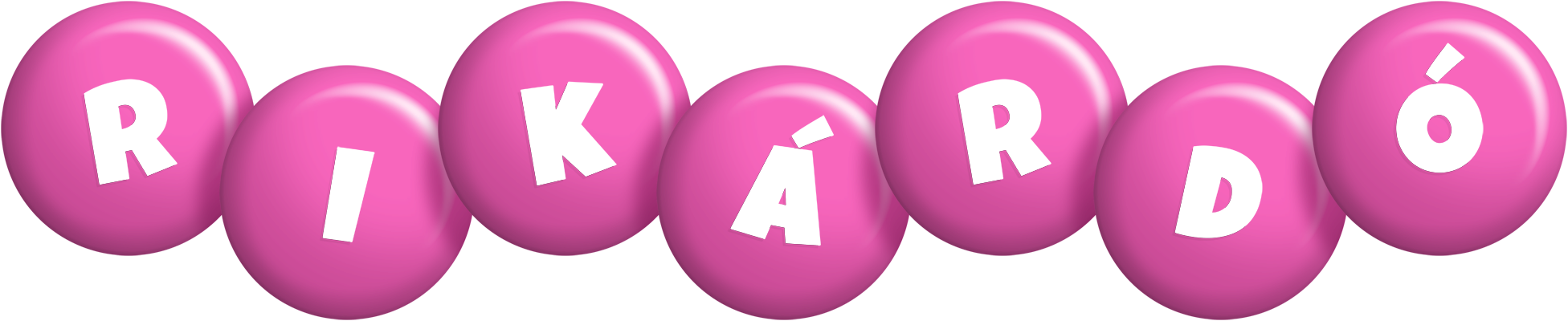 Rikárdó candy-pink logo