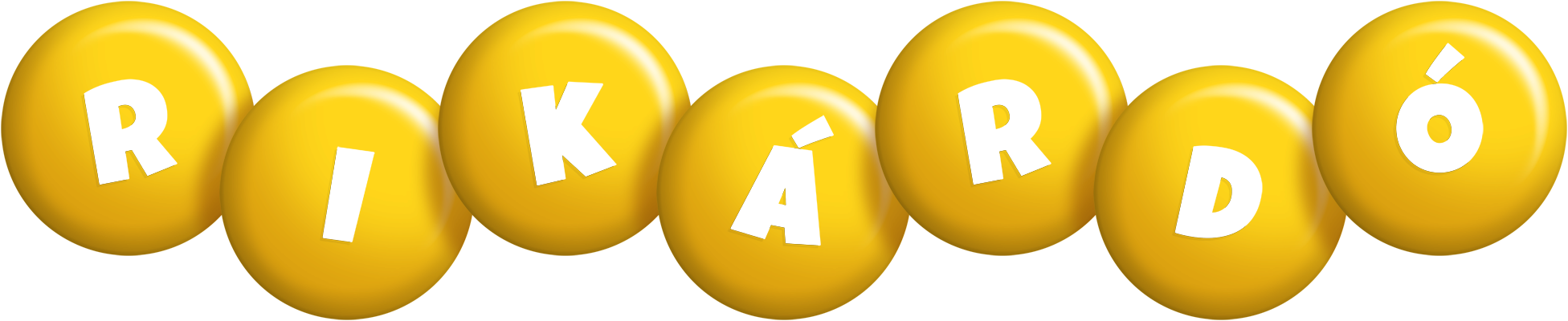Rikárdó candy-yellow logo