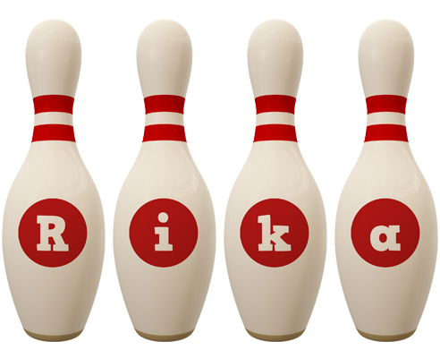 Rika bowling-pin logo