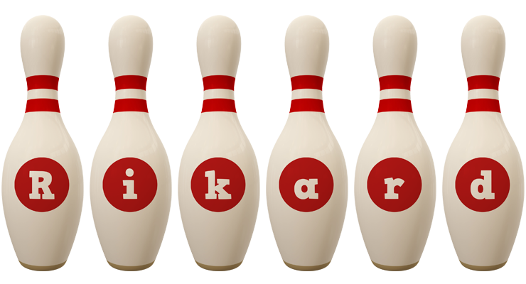 Rikard bowling-pin logo