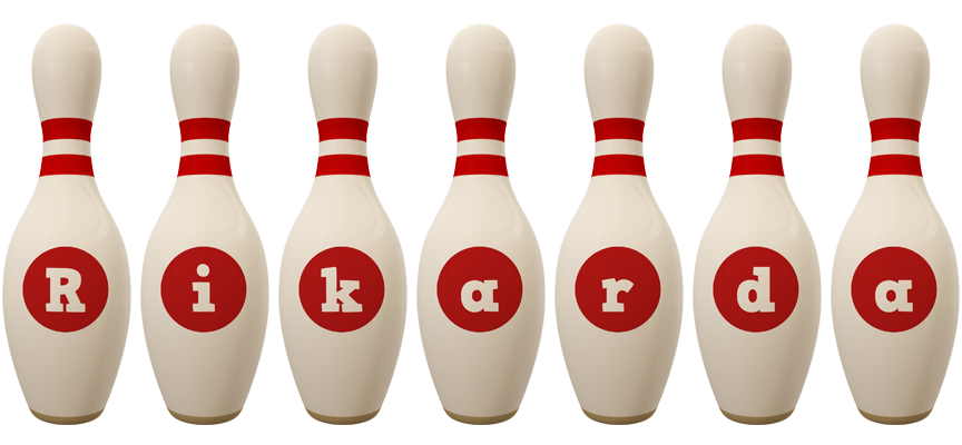 Rikarda bowling-pin logo