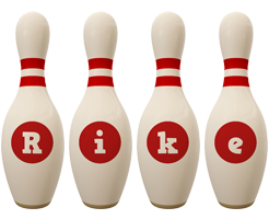 Rike bowling-pin logo