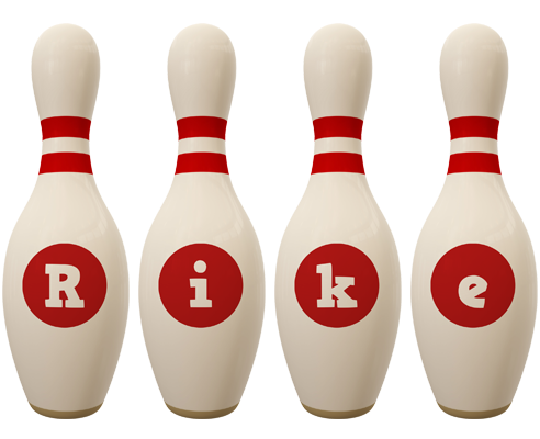Rike bowling-pin logo