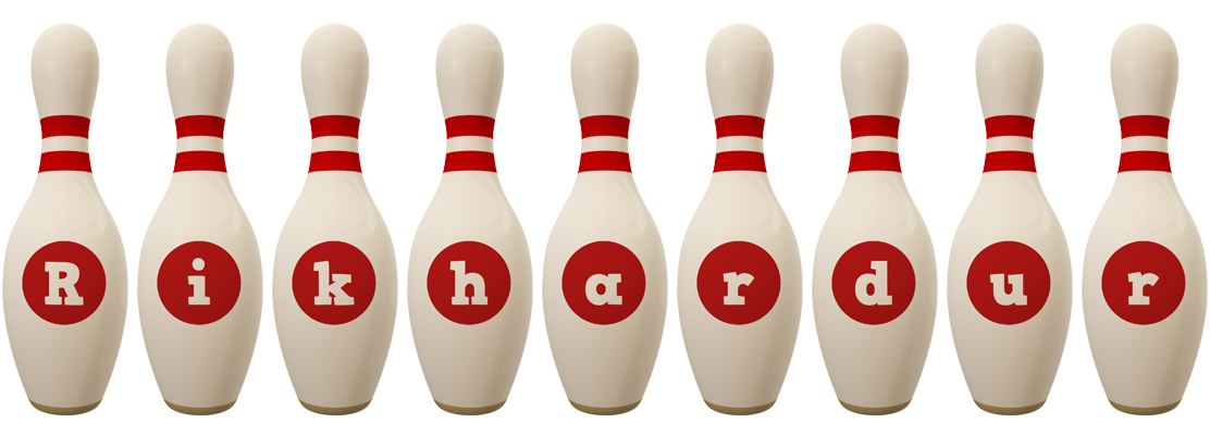 Rikhardur bowling-pin logo