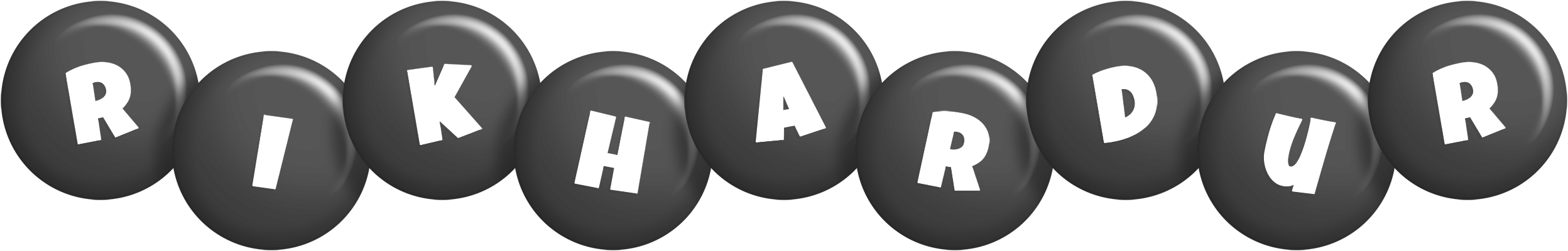 Rikhardur candy-black logo
