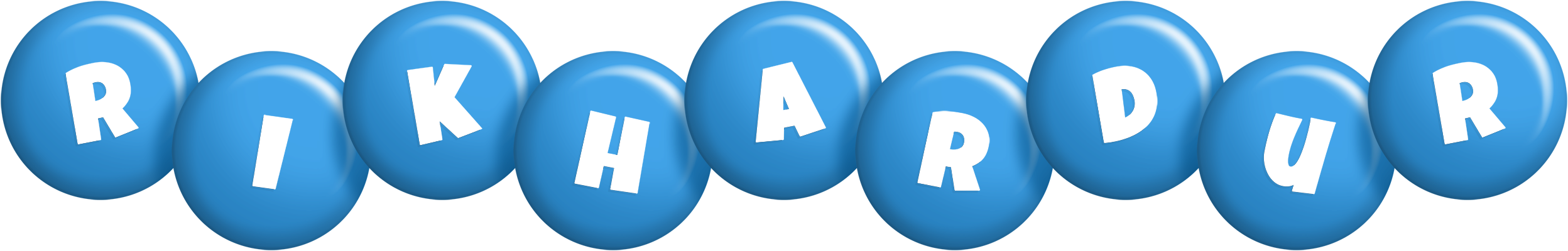Rikhardur candy-blue logo