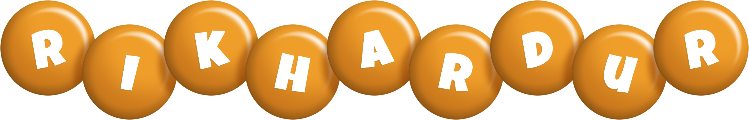 Rikhardur candy-orange logo