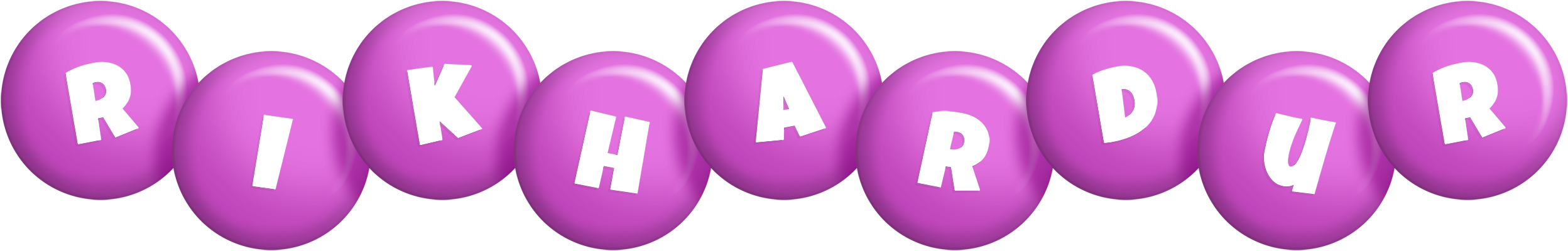 Rikhardur candy-purple logo