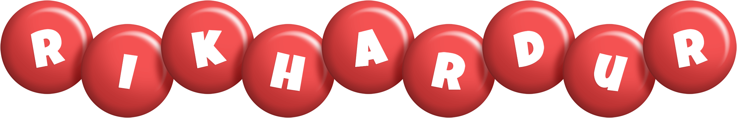 Rikhardur candy-red logo