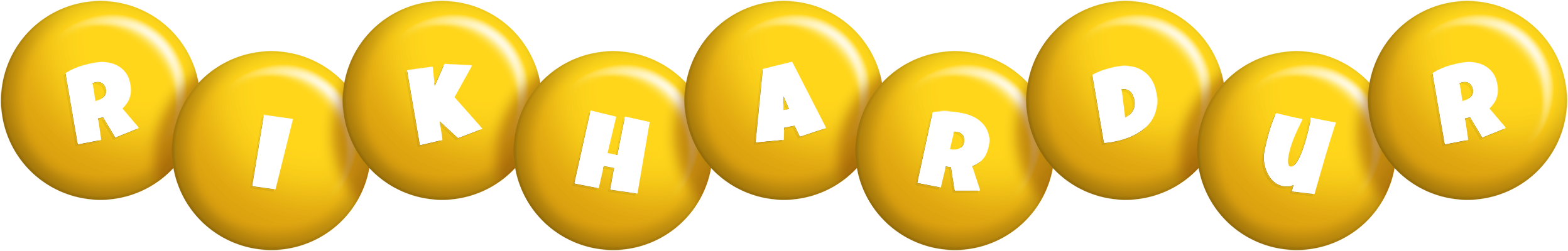 Rikhardur candy-yellow logo