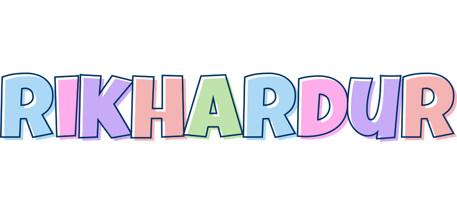 Rikhardur pastel logo