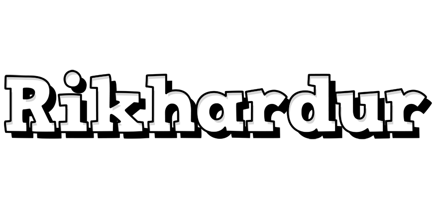 Rikhardur snowing logo