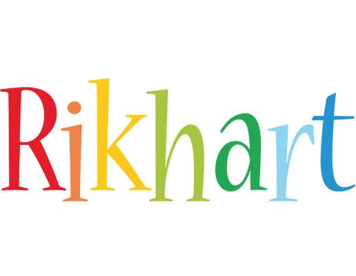 Rikhart birthday logo