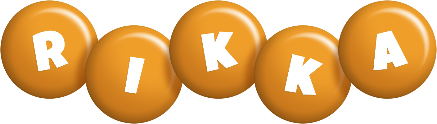 Rikka candy-orange logo