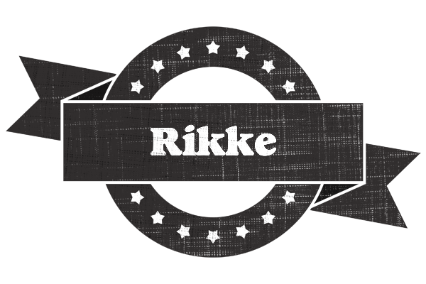 Rikke grunge logo
