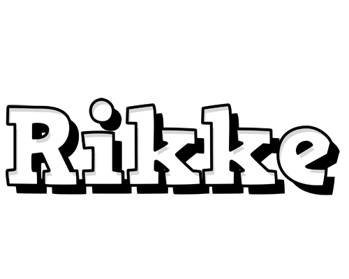 Rikke snowing logo