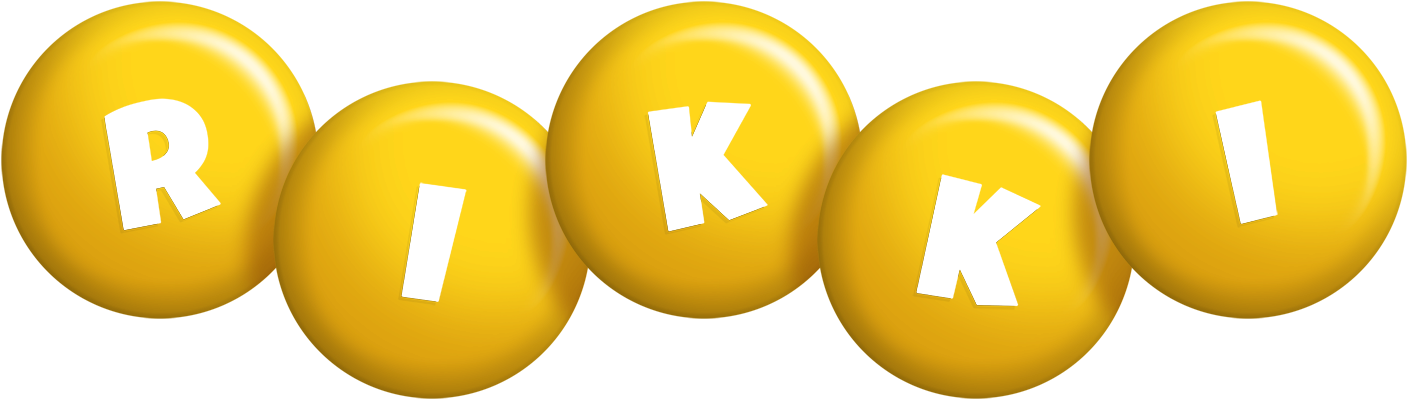 Rikki candy-yellow logo