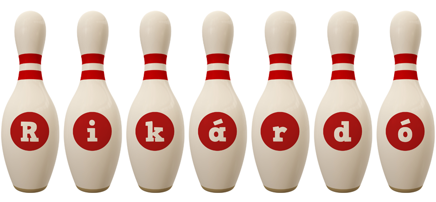 Rikárdó bowling-pin logo