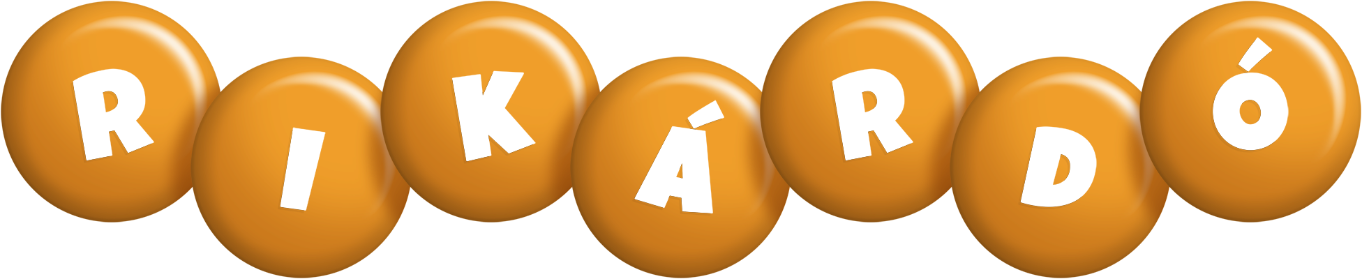 Rikárdó candy-orange logo