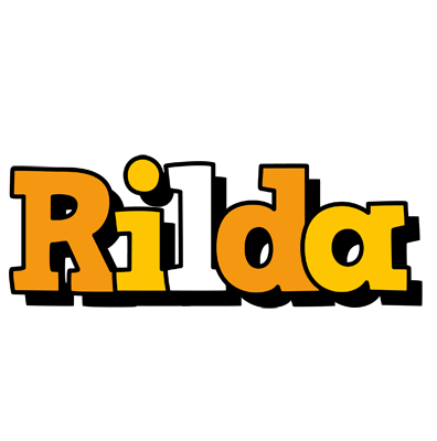 Rilda cartoon logo