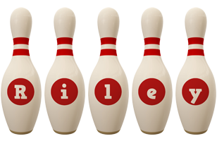 Riley bowling-pin logo