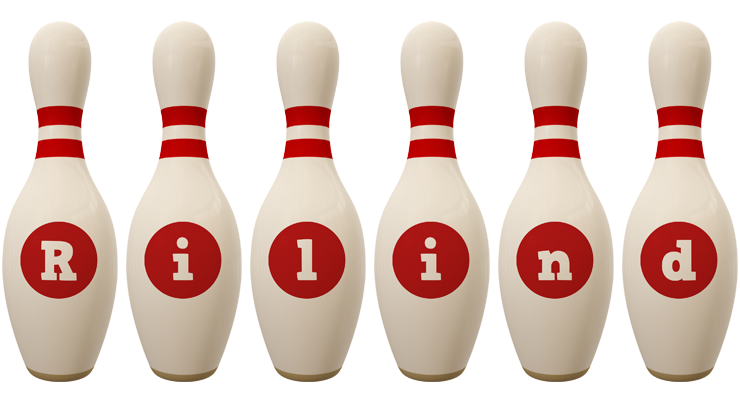 Rilind bowling-pin logo