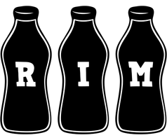 Rim bottle logo