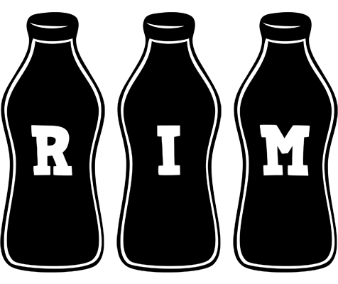 Rim bottle logo