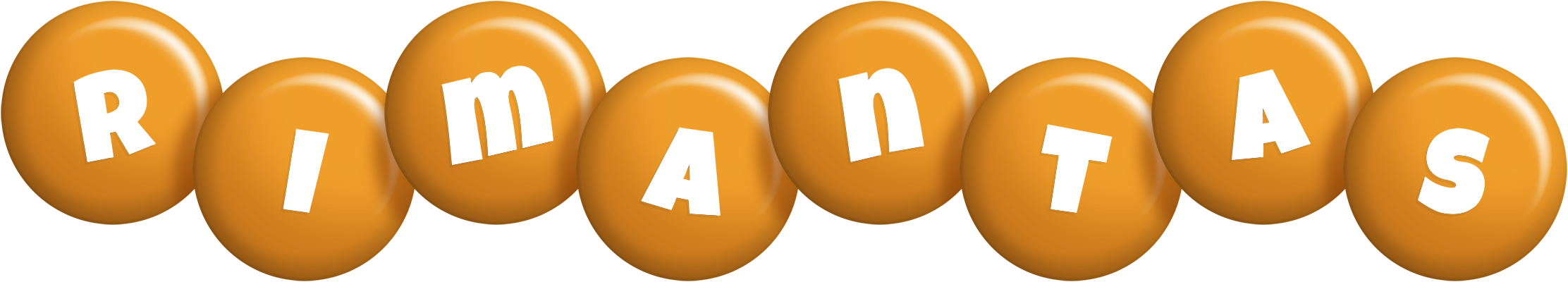 Rimantas candy-orange logo
