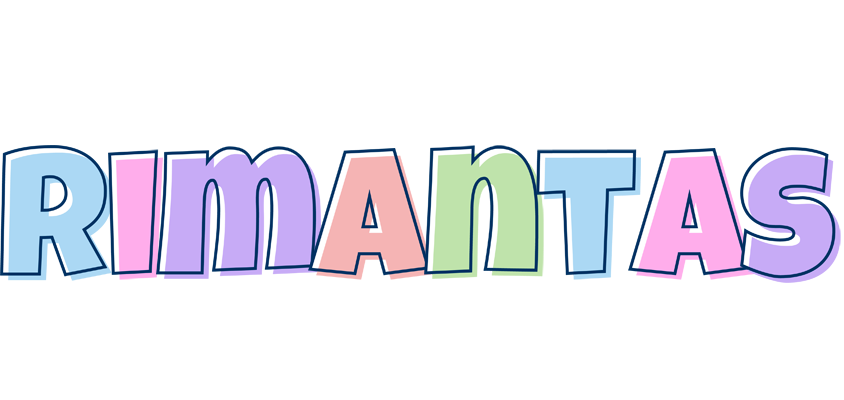 Rimantas pastel logo