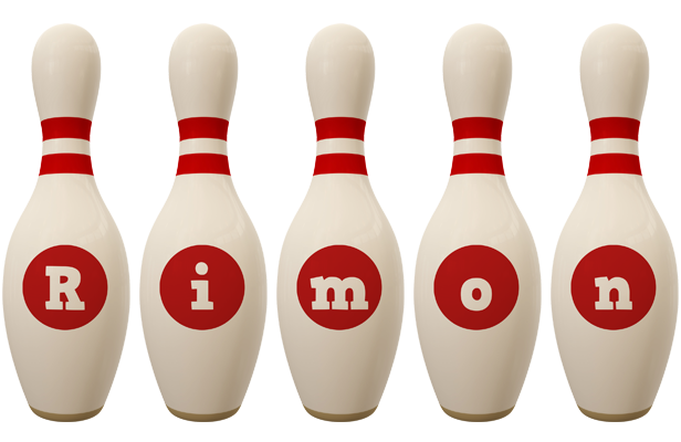 Rimon bowling-pin logo