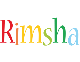 Rimsha birthday logo