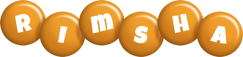 Rimsha candy-orange logo