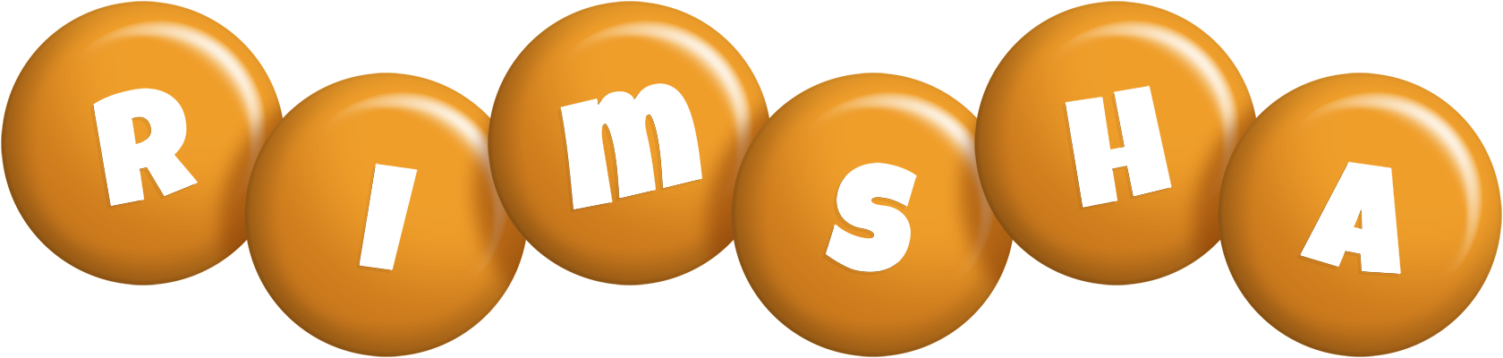Rimsha candy-orange logo