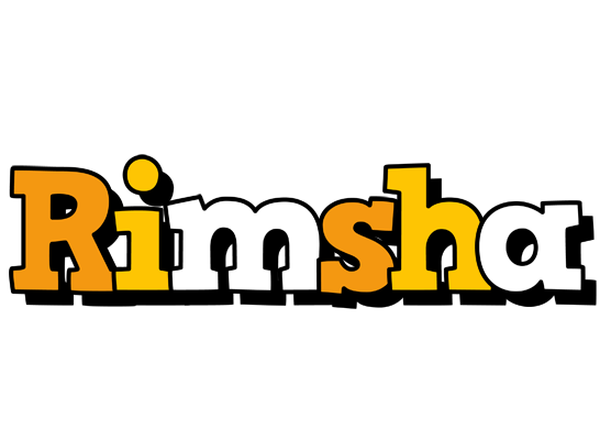 Rimsha cartoon logo
