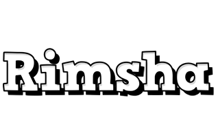 Rimsha snowing logo