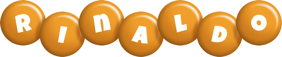 Rinaldo candy-orange logo