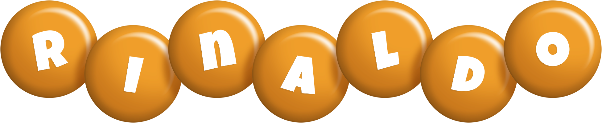 Rinaldo candy-orange logo