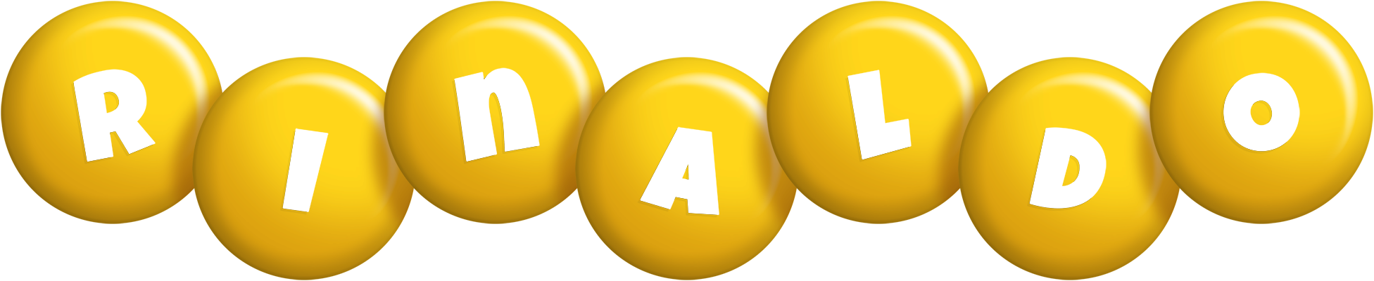 Rinaldo candy-yellow logo