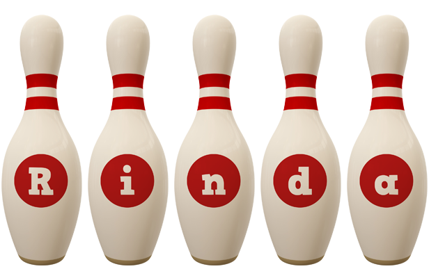 Rinda bowling-pin logo