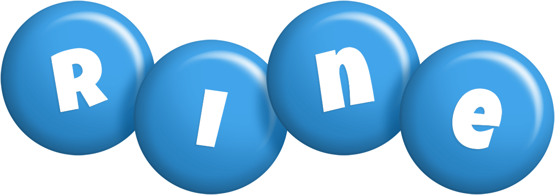 Rine candy-blue logo