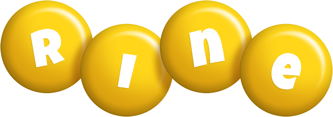 Rine candy-yellow logo