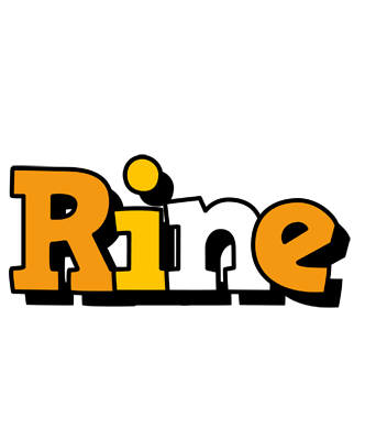 Rine cartoon logo