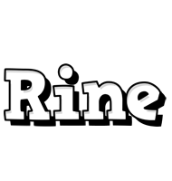 Rine snowing logo