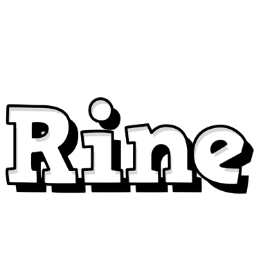 Rine snowing logo